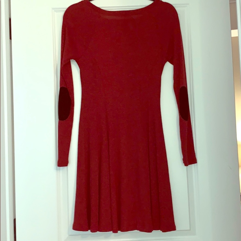 Anthropologie heather red dress size small